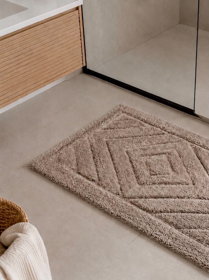 Badmatta med rektanglar - Flera färger