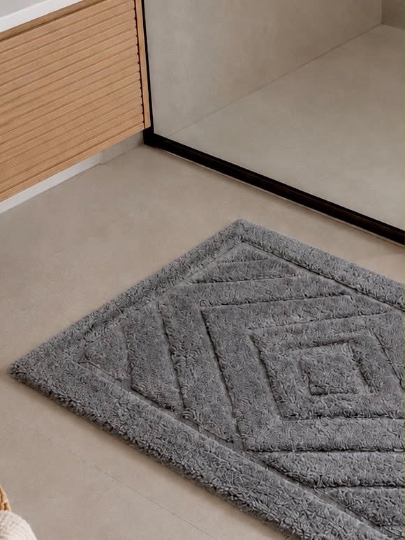 Badmatta med rektanglar - Flera färger
